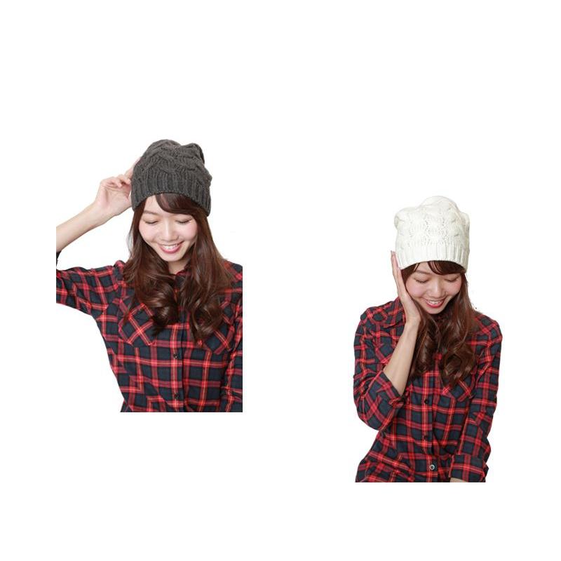 【SALE価格】帽子 ニットキャップ ケーブル編みワッチキャップ |  | 02
