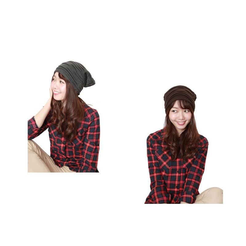 【SALE価格】しわ加工ニットワッチキャップ【セール中♪】 |  | 02