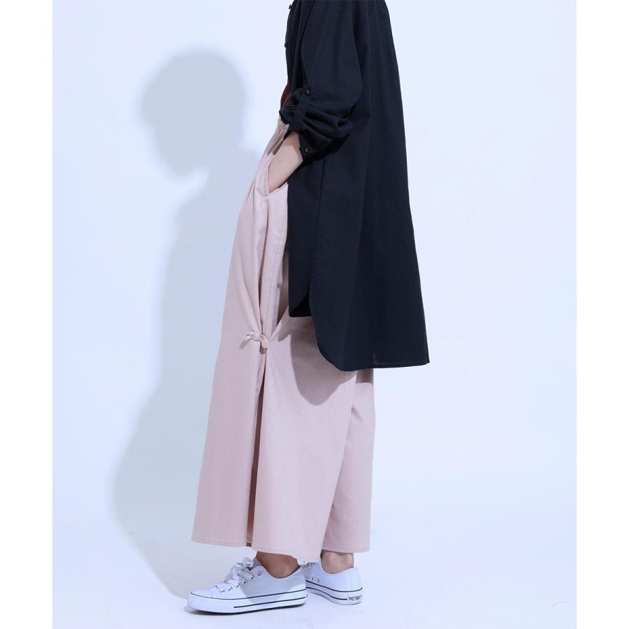 ワイドパンツ レディース パンツ ワイド ウエストゴム 2way サイドフック ハイウエスト ボトムス 綿 コットン リネン 麻 ナチュラル 秋 冬 |  | 02