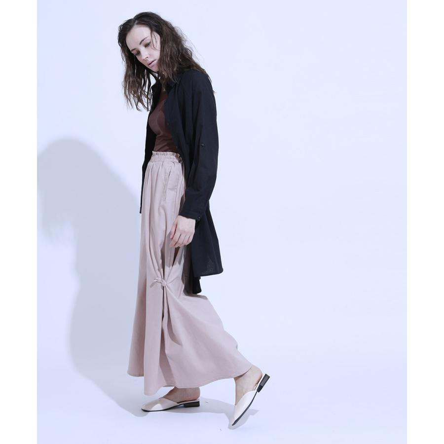 ワイドパンツ レディース パンツ ワイド ウエストゴム 2way サイドフック ハイウエスト ボトムス 綿 コットン リネン 麻 ナチュラル 秋 冬 |  | 09