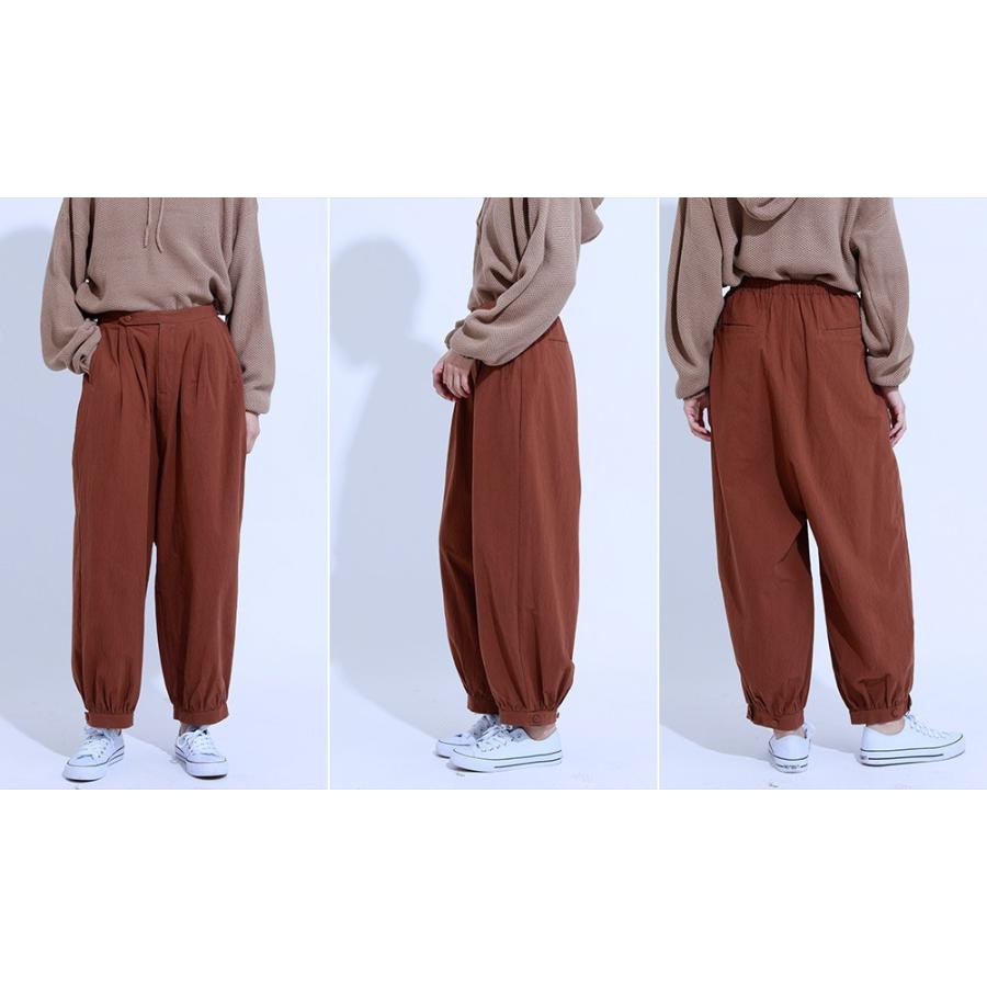 ワイドパンツ レディース バルーン パンツ ボトムス ウエストゴム ハイウエスト ゆったり 大きいサイズ 綿 コットン ナチュラル ペンギンパンツ 秋 冬 |  | 18