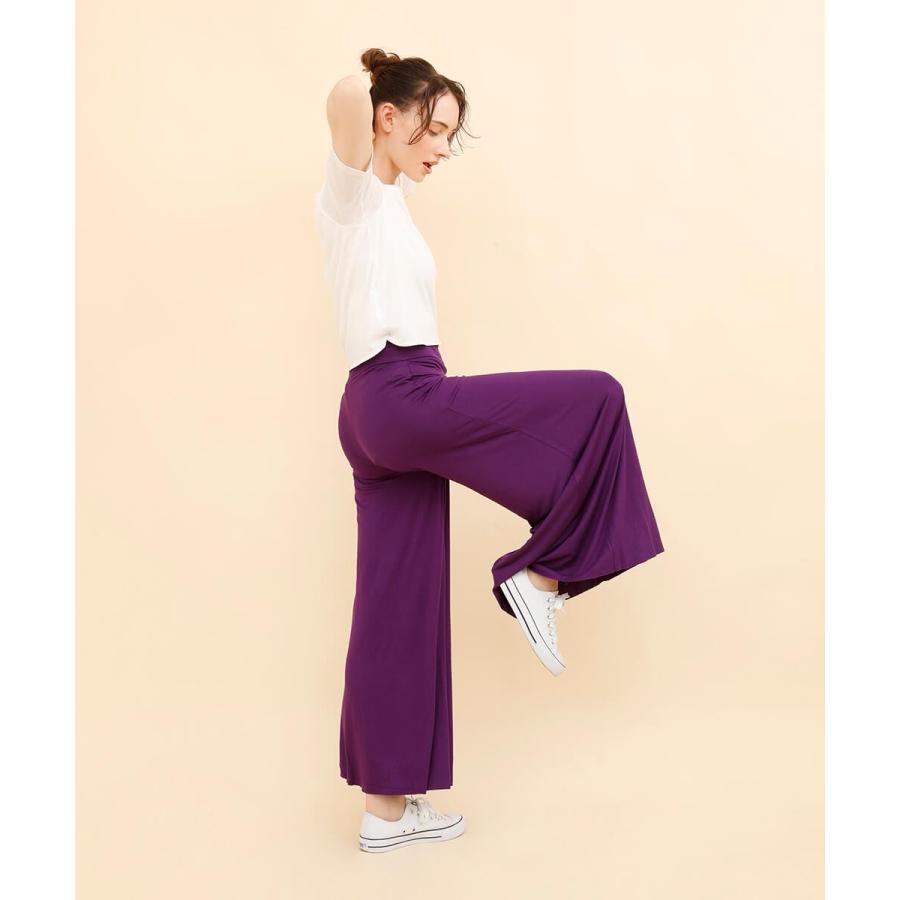 ハイウエストストレッチガウチョパンツ パンツ ガウチョ ガウチョパンツ ヨガパンツ フレアパンツ ワイドパンツ レディース |  | 05