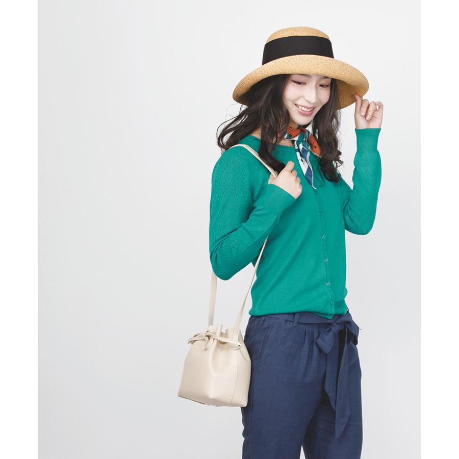 カーディガン ニット ガーリー 模様編クルーネックカーディガン ポイント消化 |  | 01