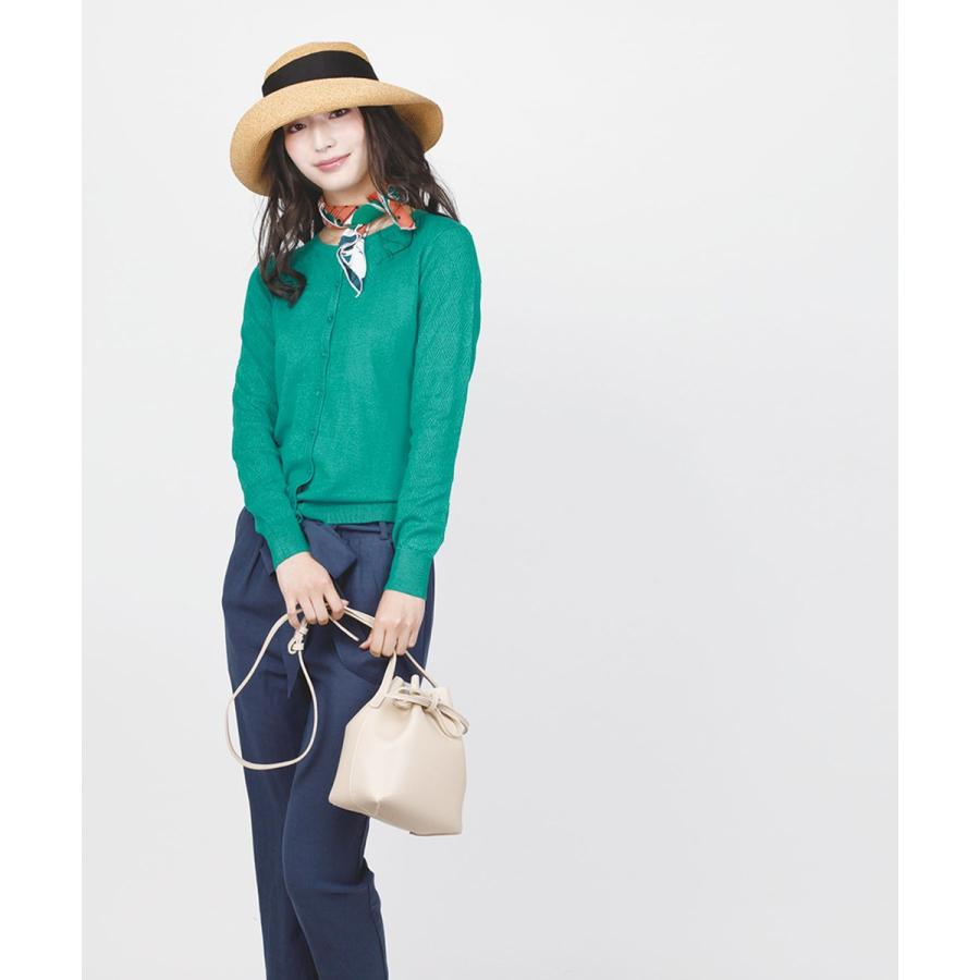 カーディガン ニット ガーリー 模様編クルーネックカーディガン ポイント消化 |  | 03