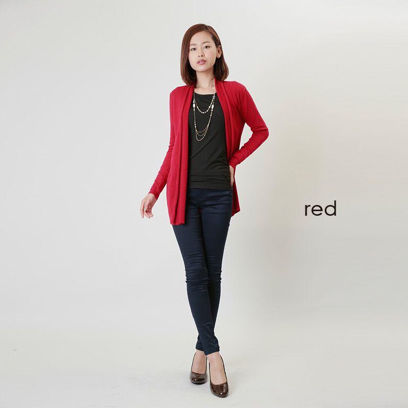 カーディガン ニット 無地 ニットロングトッパーカーディガン |  | 05