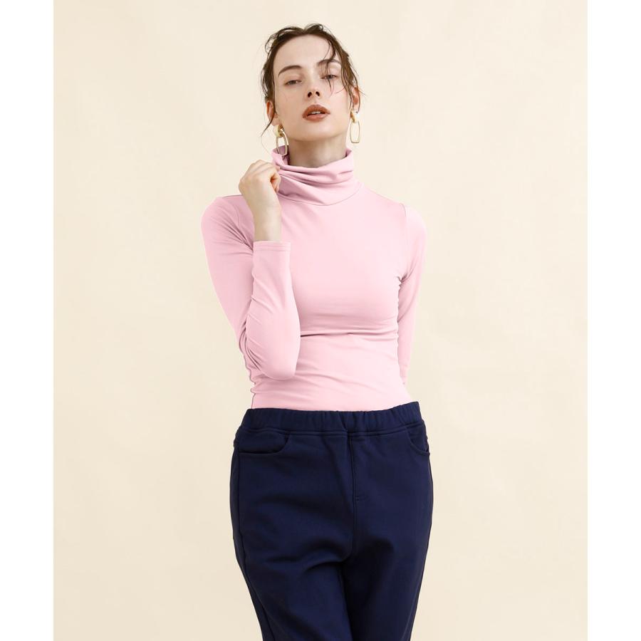 【選べる4タイプ★20万枚突破】】Uネック インナー レディース 裏起毛 送料無料 あったか 暖か ラウンドネック 発熱 無地 裏フリース 大きいサイズ 長袖 |  | 09