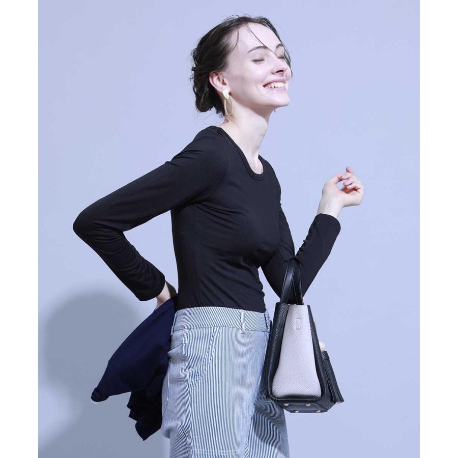 【選べる4タイプ★20万枚突破】指穴ロング丈 インナー 裏起毛 送料無料 レディース あったか 暖かい 裏起毛インナー 発熱  無地 裏フリース 大きいサイズ 長袖 |  | 14