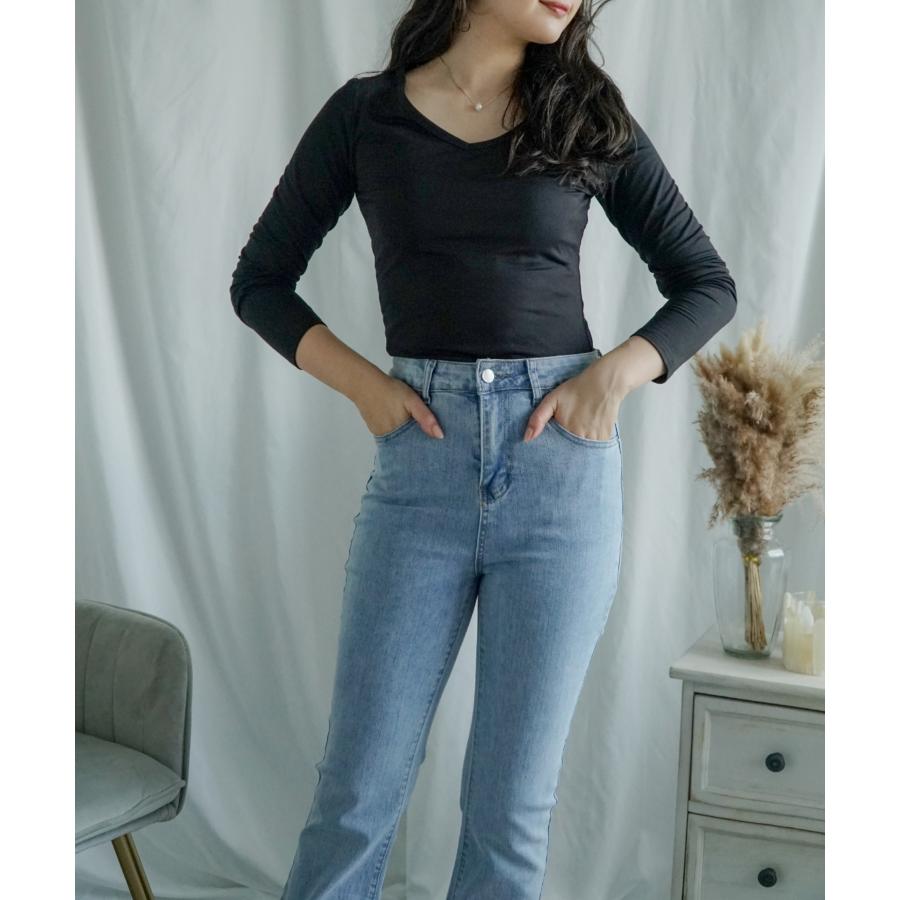 【選べる4タイプ★20万枚突破】Vネック インナー 裏起毛 レディース あったか 暖か ヒートテック 発熱インナー 発熱 裏フリース 大きいサイズ 長袖 |  | 04