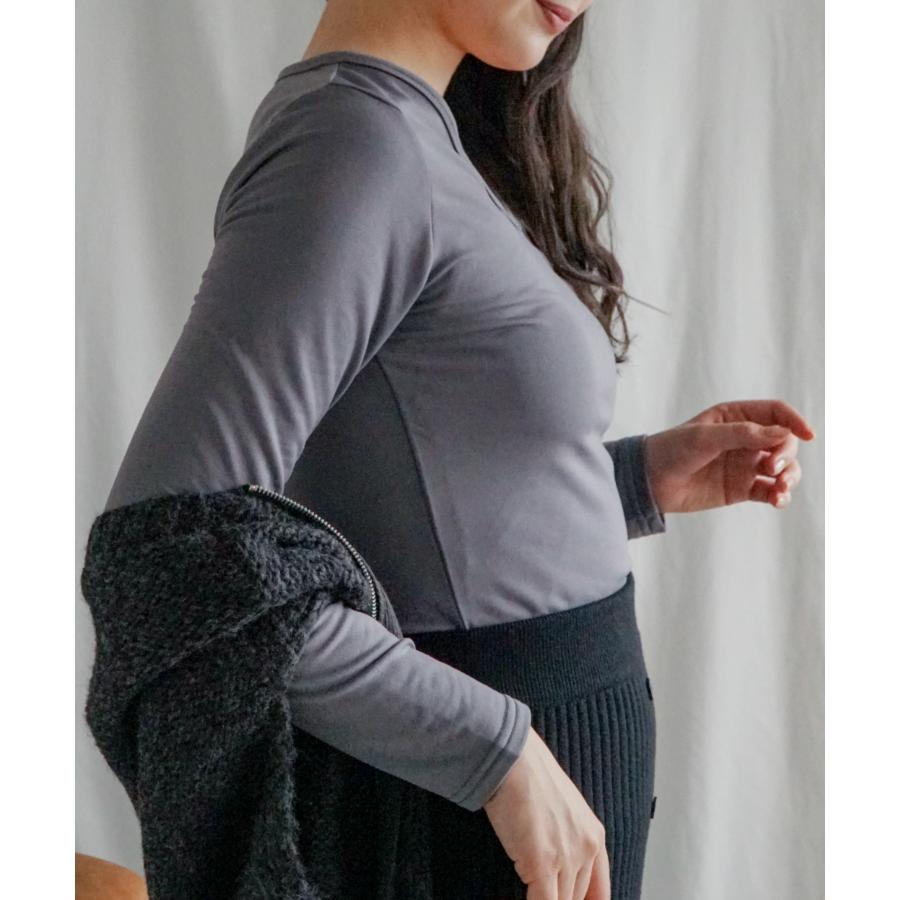 【選べる4タイプ★20万枚突破】Vネック インナー 裏起毛 レディース あったか 暖か ヒートテック 発熱インナー 発熱 裏フリース 大きいサイズ 長袖 |  | 09