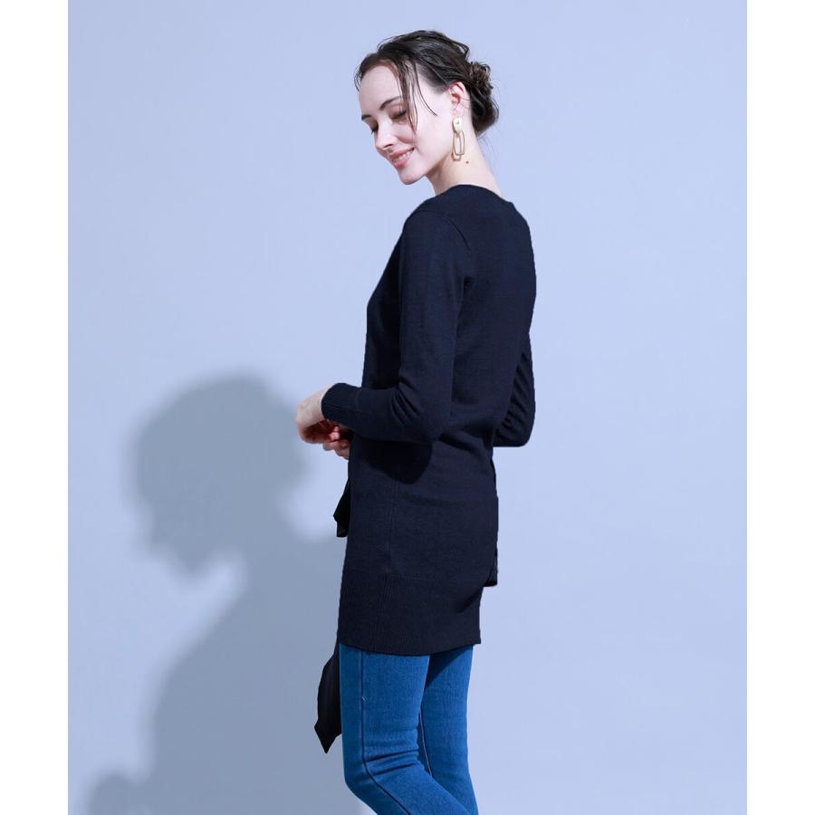 ニット チュニック 無地 Vネックニットチュニック ワンピース ワンピ レディース ニット シンプル ベーシック |  | 11