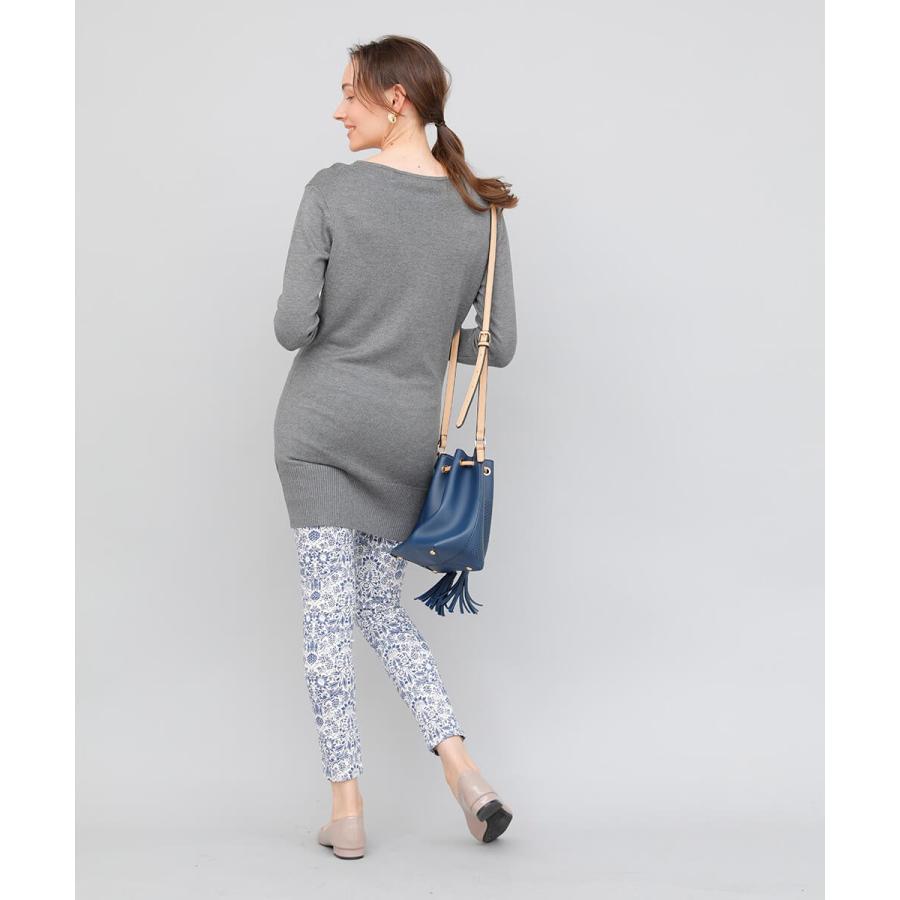 ニット チュニック 無地 Vネックニットチュニック ワンピース ワンピ レディース ニット シンプル ベーシック |  | 03