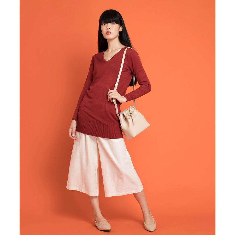 ニット チュニック 無地 Vネックニットチュニック ワンピース ワンピ レディース ニット シンプル ベーシック |  | 09