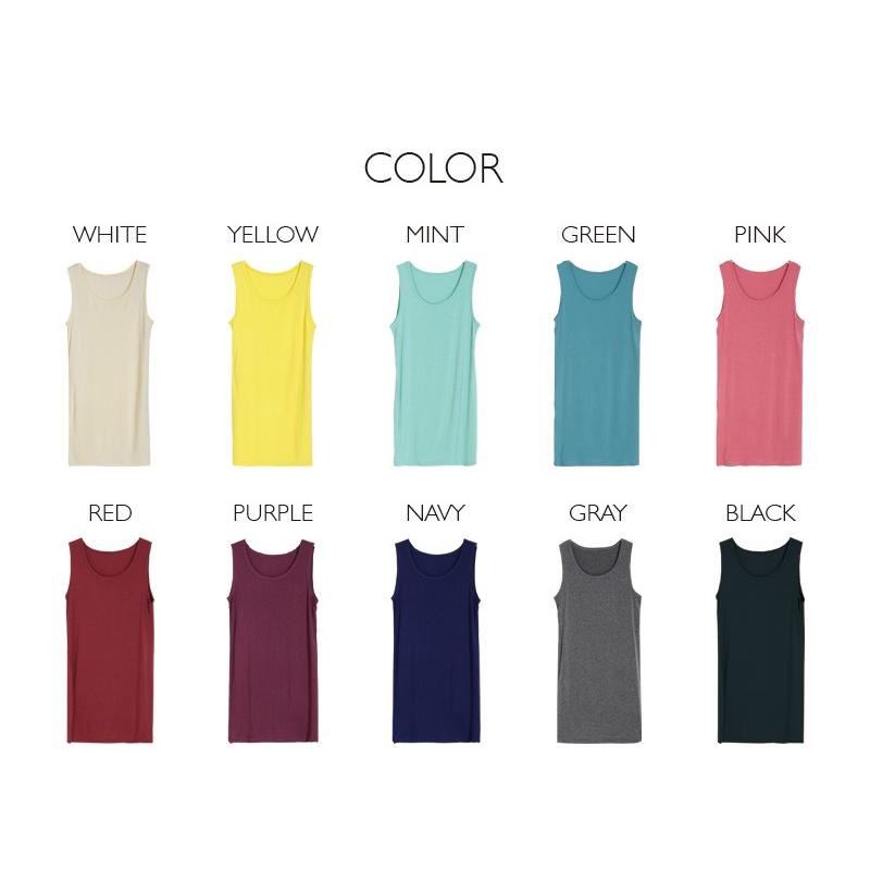 トップス 無地 タンクトップ ベーシックロングタンクトップ |  | 01