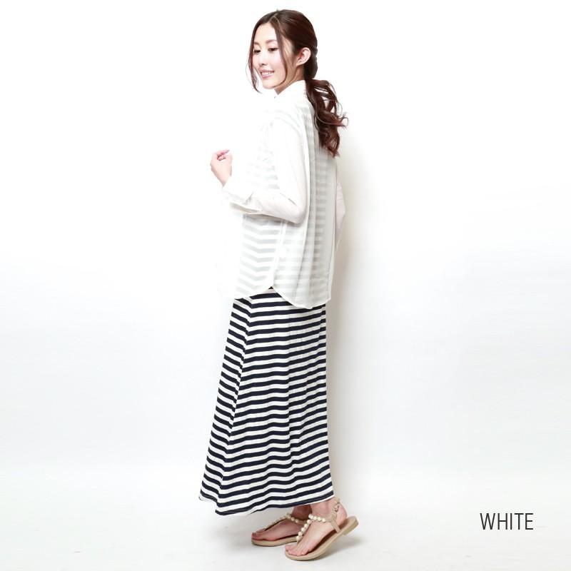 シフォンシャツ ブラウス 透け感 ホワイト ブラック ピンク |  | 01