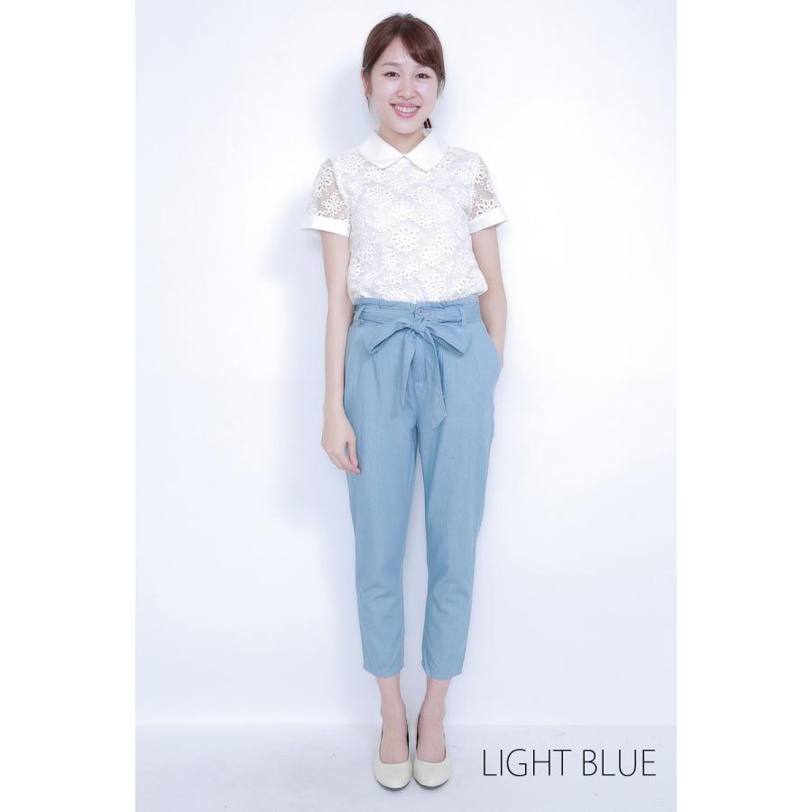 ウェストリボンクロップドデニムパンツ |  | 01