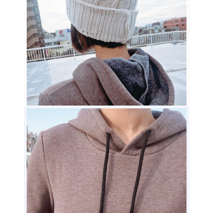 裏起毛ワンピース ロング パーカーワンピース 裏起毛 あったか 暖か レディース スウェットワンピース マキシ丈 パーカー 防寒 防寒対策 |  | 15