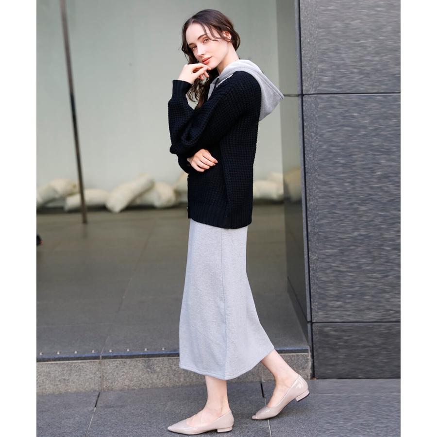 裏起毛ワンピース ロング パーカーワンピース 裏起毛 あったか 暖か レディース スウェットワンピース マキシ丈 パーカー 防寒 防寒対策 |  | 03