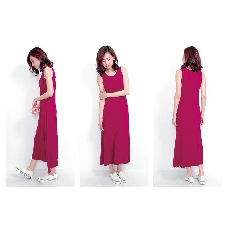 ワンピース マキシワンピ タンクワンピ 無地 クルーネックタンクワンピース |  | 03