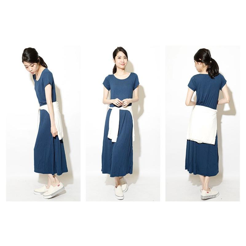 ワンピース ロングワンピ マキシワンピ 無地 マキシ丈Tシャツワンピース |  | 03