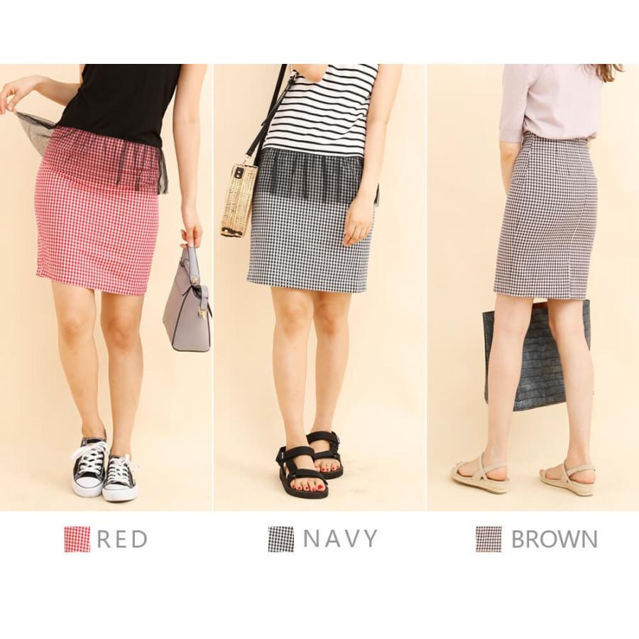 スカート タイトスカート チェック ギンガムチェックタイトスカート |  | 10