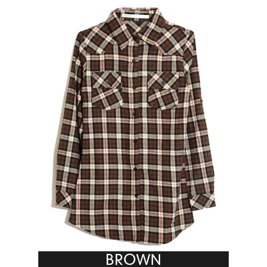 チュニック チェック Aラインチェックチュニックシャツ |  | 01