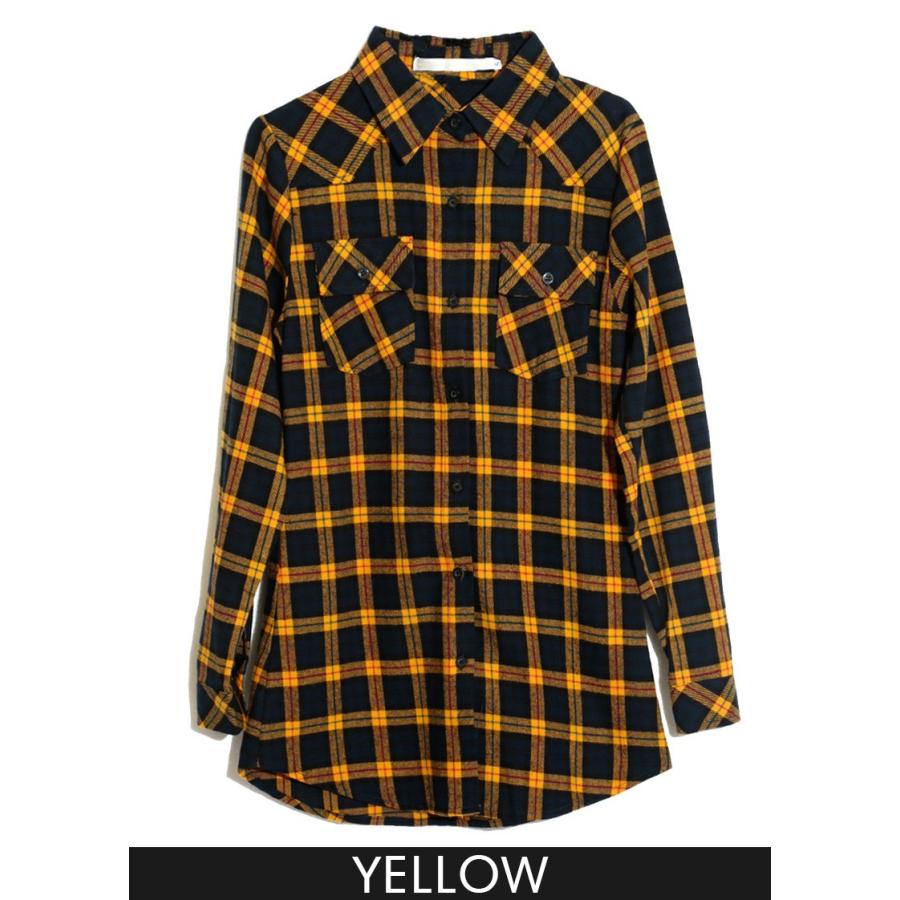 チュニック チェック Aラインチェックチュニックシャツ |  | 04