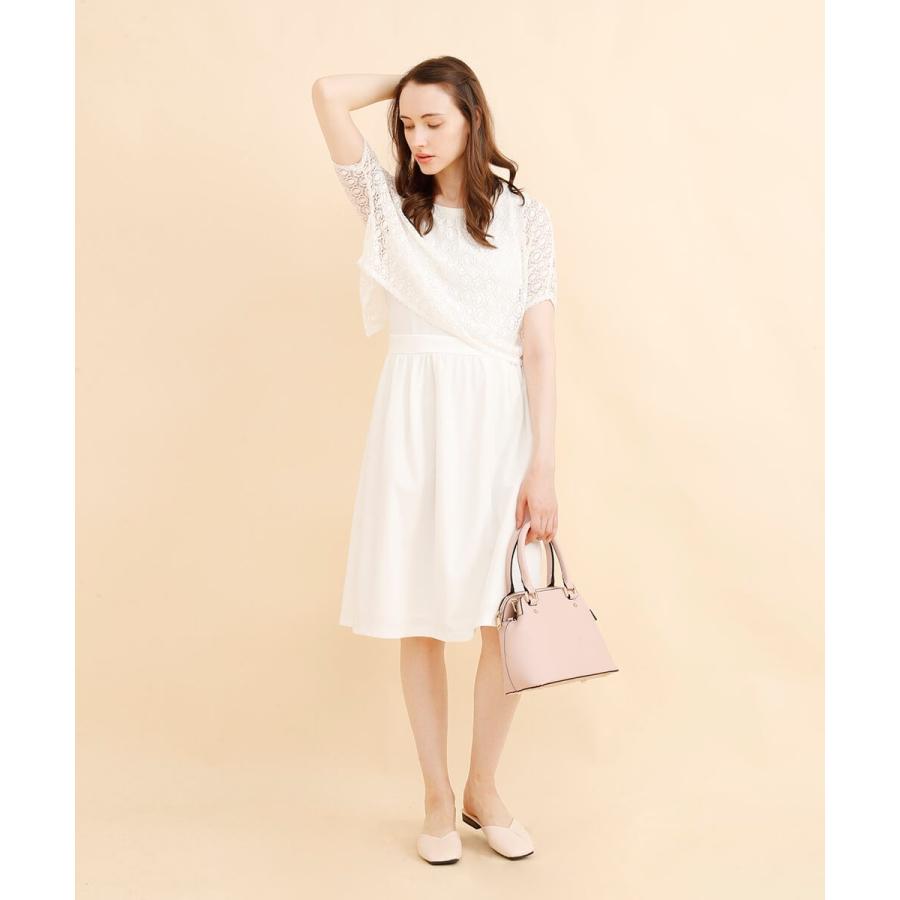 ワンピース レース オフィスカジュアル ミディアム丈レースワンピース |  | 05