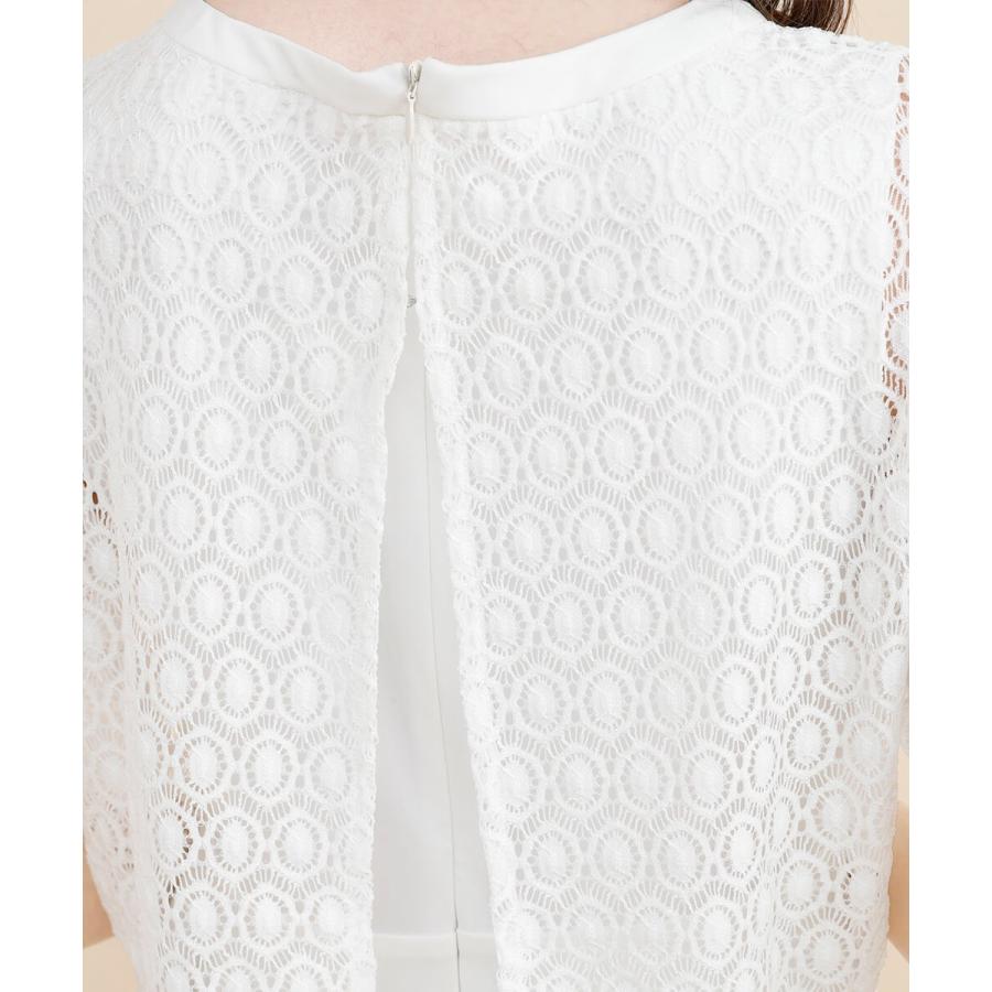 ワンピース レース オフィスカジュアル ミディアム丈レースワンピース |  | 07