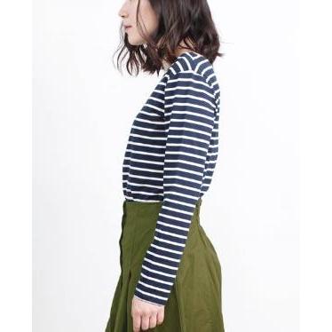 Tシャツ ボーダー ボートネック ボートネックボーダーTシャツ 長袖 |  | 02