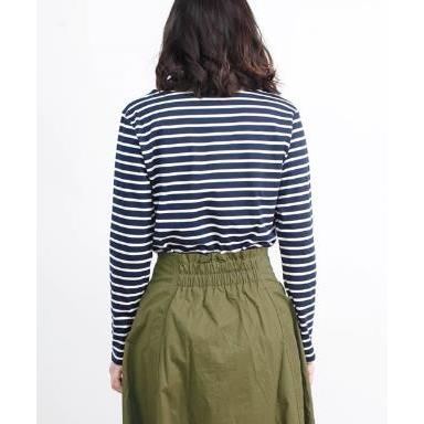 Tシャツ ボーダー ボートネック ボートネックボーダーTシャツ 長袖 |  | 03