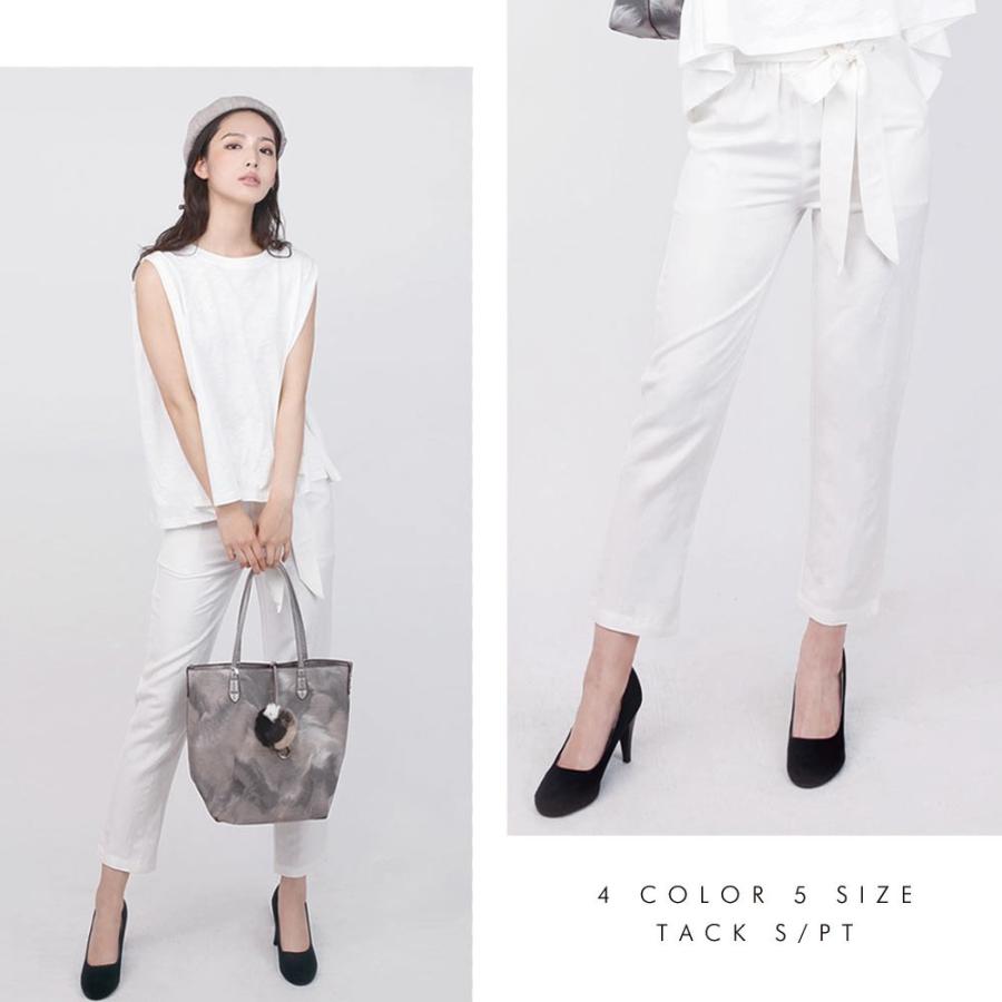 パンツ テーパードパンツ 麻 リネン フロントリボンリネンパンツ レディース 春 春服 通勤 仕事 職場 フォーマル ビジネス |  | 06