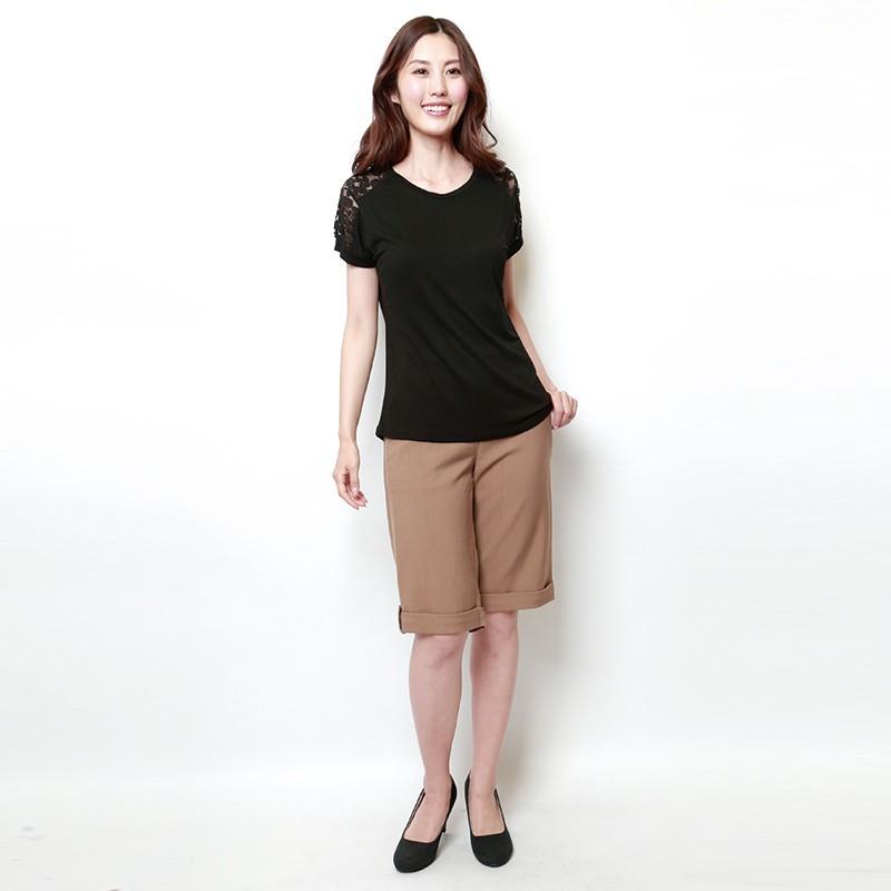 バミューダパンツ レディース ハーフパンツ オフィス  パンツ ボトムス |  | 01