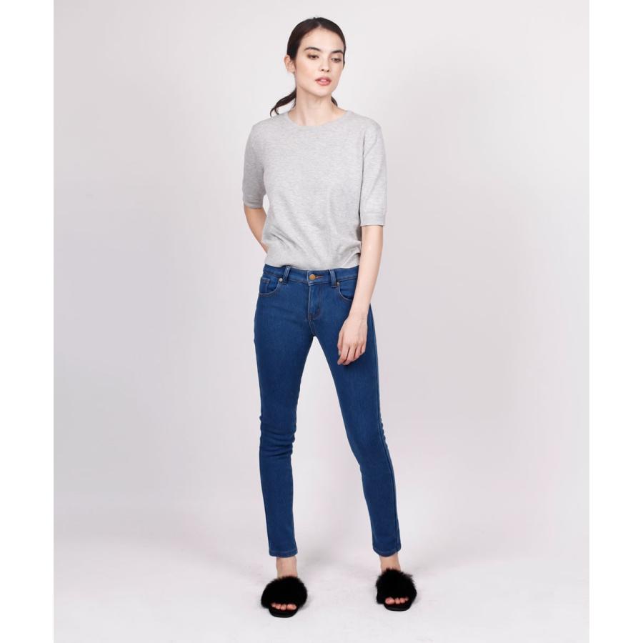 裏起毛パンツ デニム レディース 裏フリース ストレッチ 暖か あったか 裏フリース デニムパンツ 防寒リースヒートデニム |  | 01