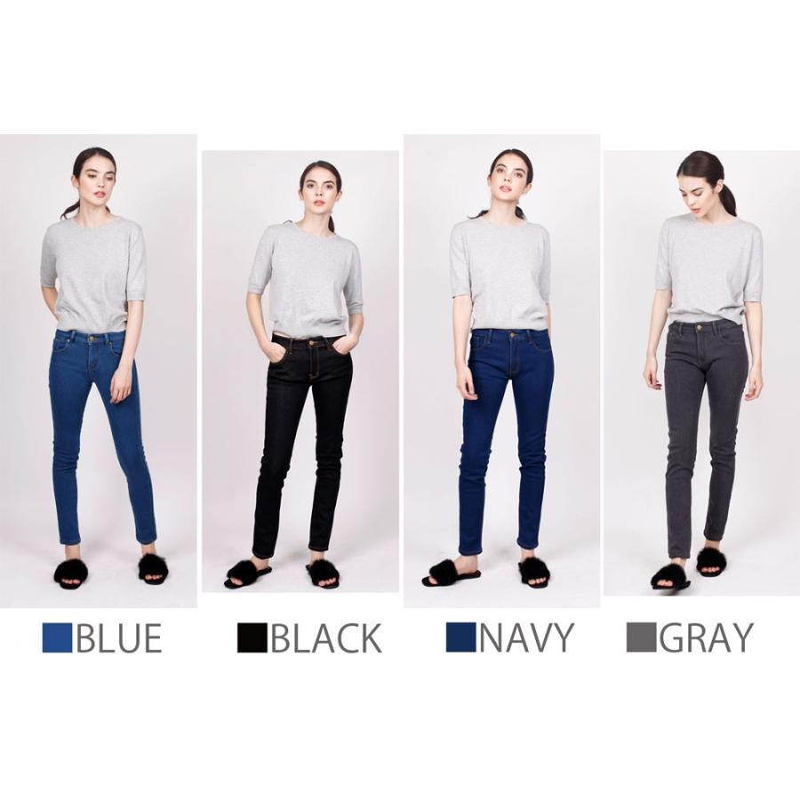 裏起毛パンツ デニム レディース 裏フリース ストレッチ 暖か あったか 裏フリース デニムパンツ 防寒リースヒートデニム |  | 11