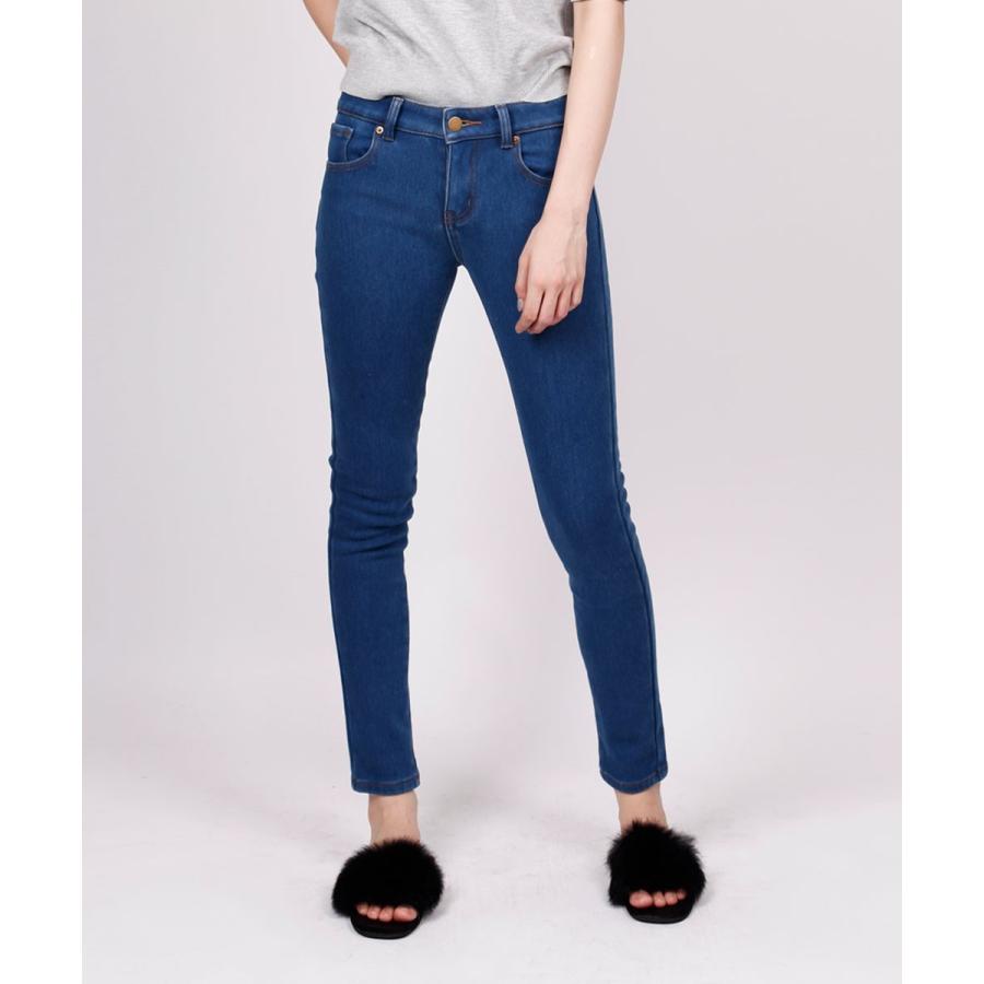 裏起毛パンツ デニム レディース 裏フリース ストレッチ 暖か あったか 裏フリース デニムパンツ 防寒リースヒートデニム |  | 02