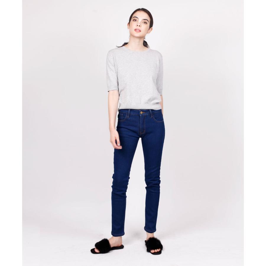 裏起毛パンツ デニム レディース 裏フリース ストレッチ 暖か あったか 裏フリース デニムパンツ 防寒リースヒートデニム |  | 03