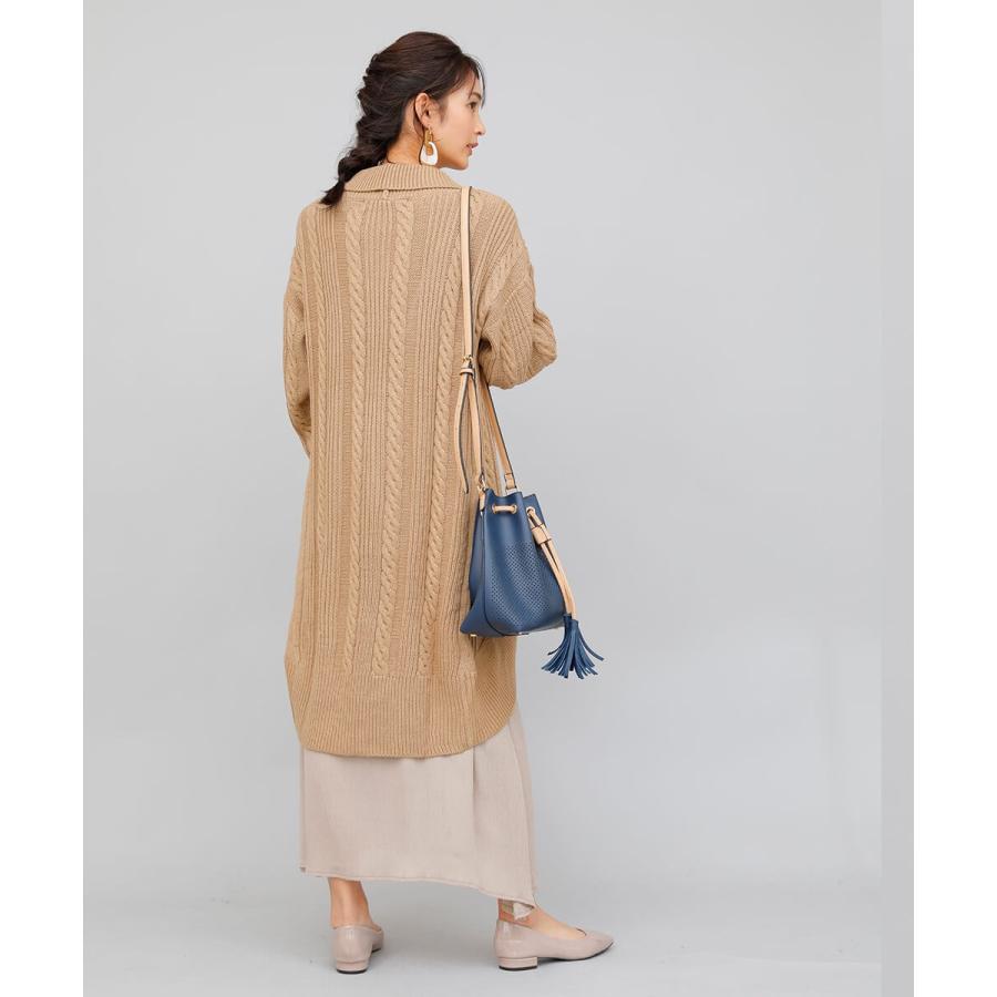 ケーブルニットロングカーディガン レディース カーディガン ニット 大人カジュアル 女性 カジュアル |  | 03