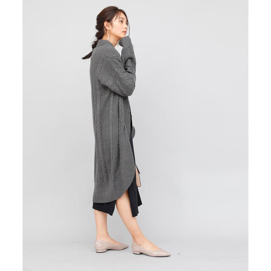 ケーブルニットロングカーディガン レディース カーディガン ニット 大人カジュアル 女性 カジュアル |  | 08