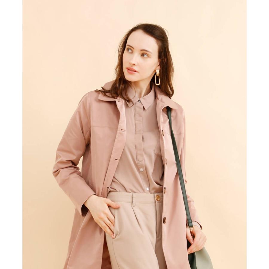 【秋の必需品】ブラウス シャツ とろみ ドレープ ジョーゼットドレープシャツ |  | 03