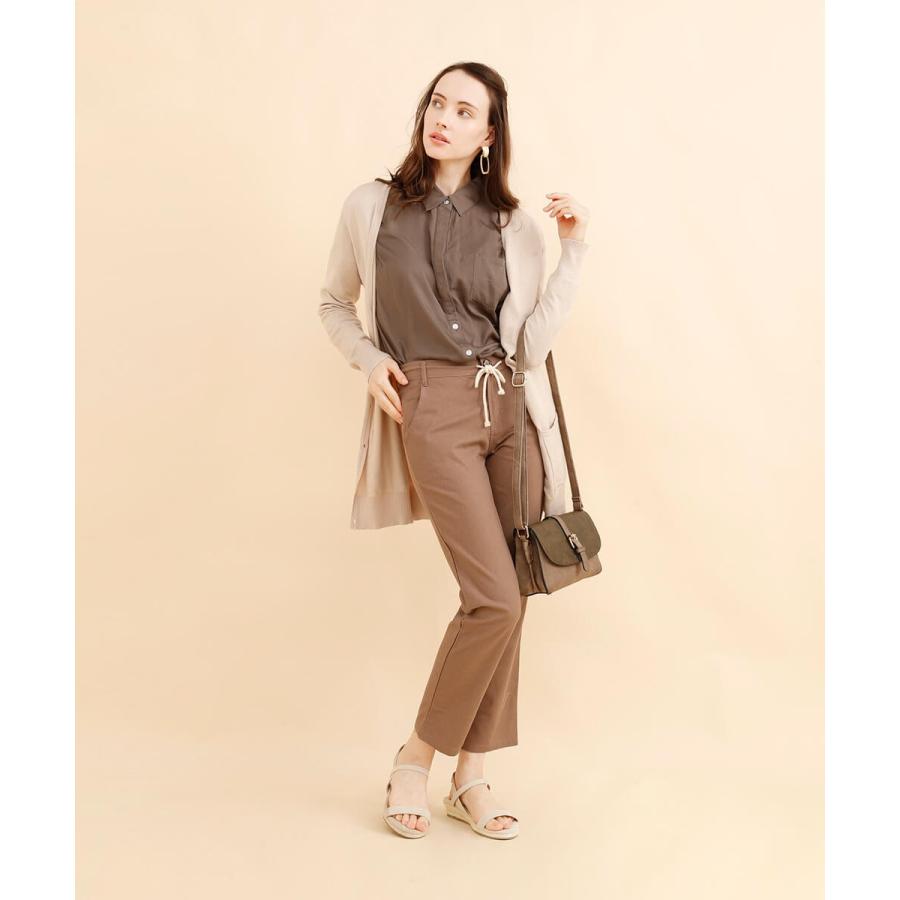 【秋の必需品】ブラウス シャツ とろみ ドレープ ジョーゼットドレープシャツ |  | 04