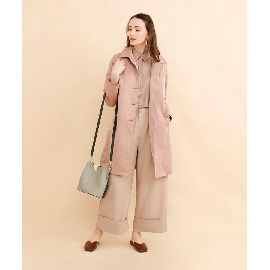 【秋の必需品】ブラウス シャツ とろみ ドレープ ジョーゼットドレープシャツ |  | 06