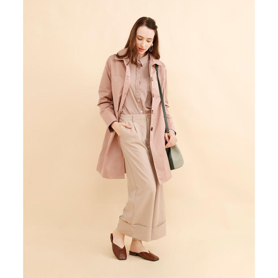 【秋の必需品】ブラウス シャツ とろみ ドレープ ジョーゼットドレープシャツ |  | 07