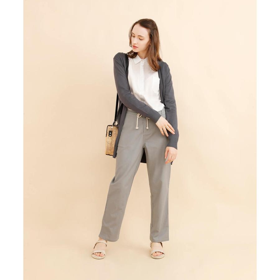 【秋の必需品】ブラウス シャツ とろみ ドレープ ジョーゼットドレープシャツ |  | 08