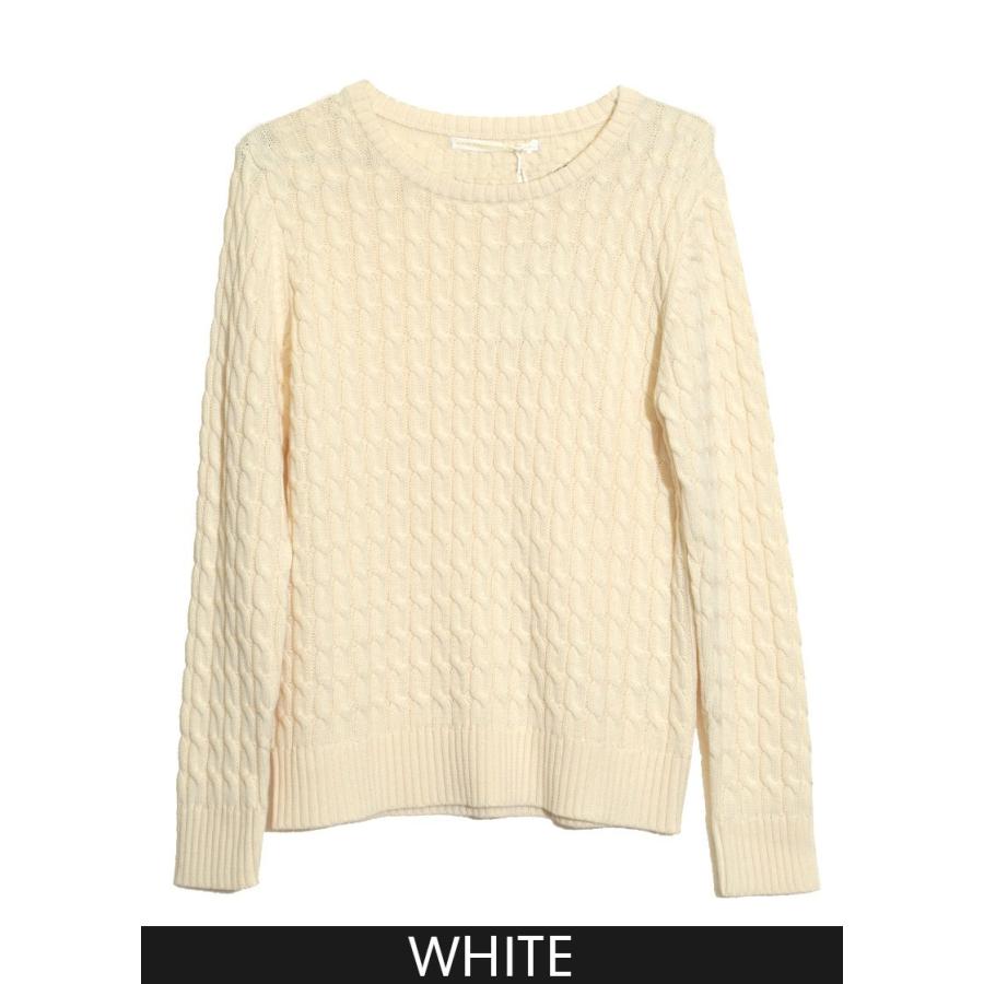 クルーネックケーブルニットトップ トップ トップス ニット ニットトップス |  | 01