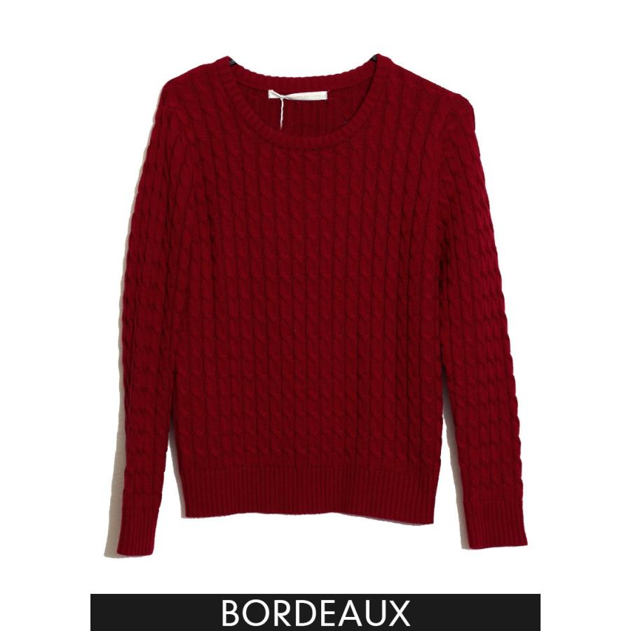 クルーネックケーブルニットトップ トップ トップス ニット ニットトップス |  | 04