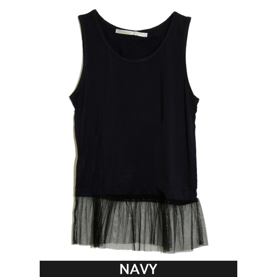 トップス タンクトップ 重ね着 裾チュールタンクトップ |  | 04