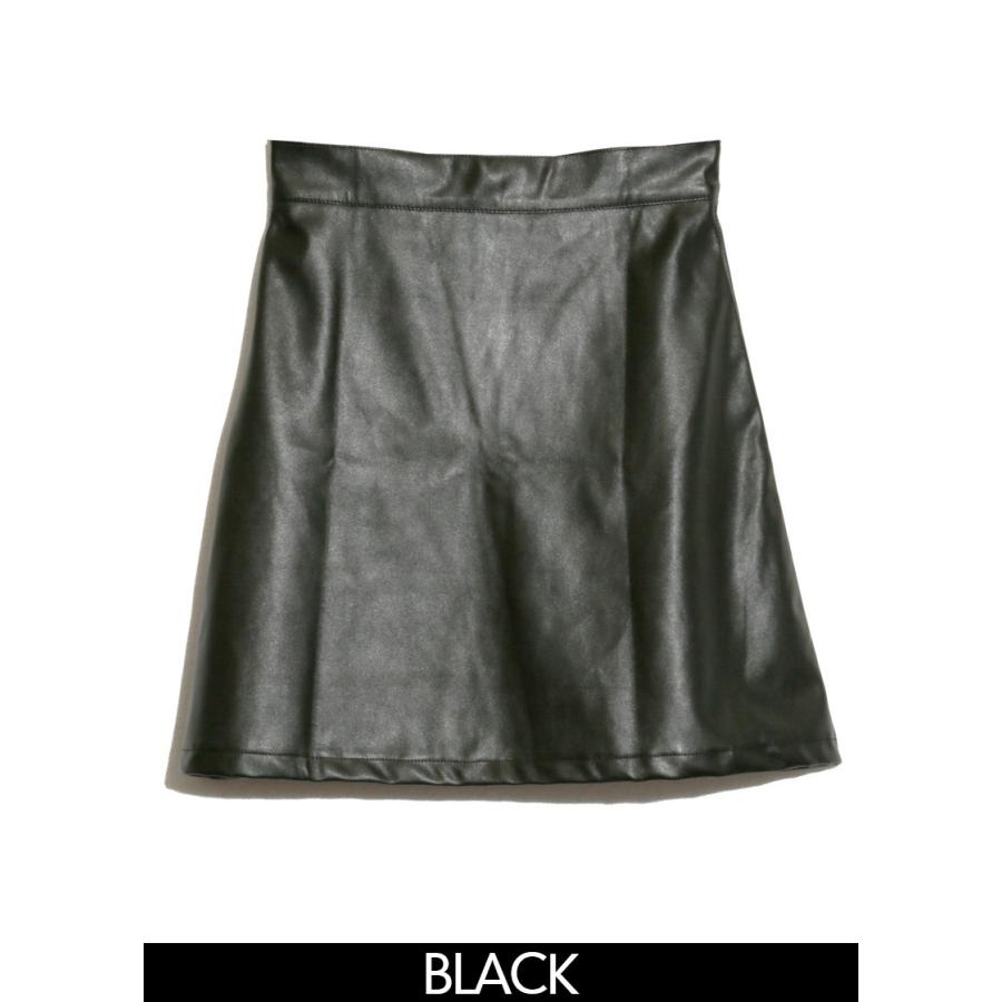 PU台形スカート スカート フェイクレザー ミニスカート |  | 04