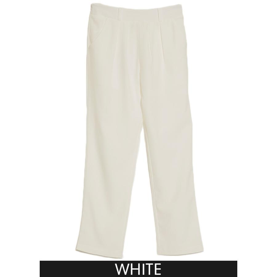 パンツ テーパードパンツ オフィス ジョーゼットタックパンツ |  | 01
