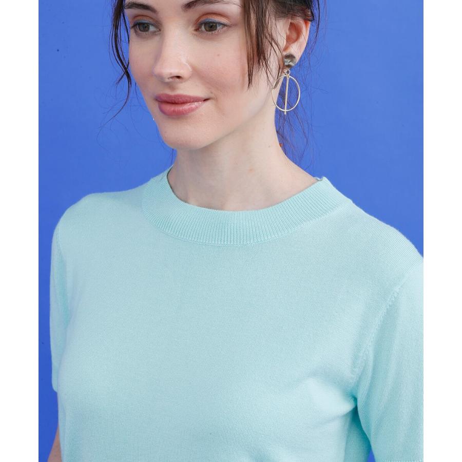 ハイネック半袖ニット レディース ニット 半袖 ハイネック 春夏ニット |  | 16