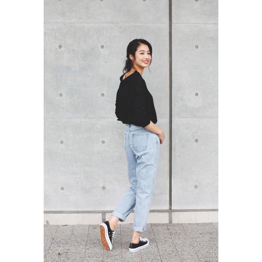 ダメージデニム　レディース ダメージデニムハイライズパンツ　ジーンズ　ハイウエスト　ハイライズ　ボトムス　パンツ |  | 02